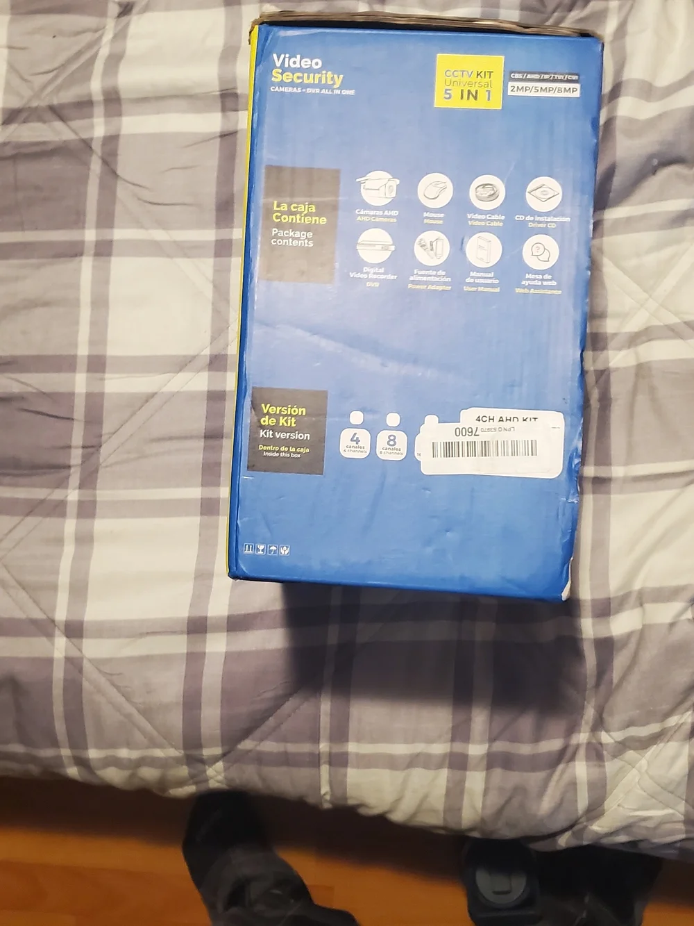Universal CCTV 5-in-1 Security Camera Kit - Blue/Yellow